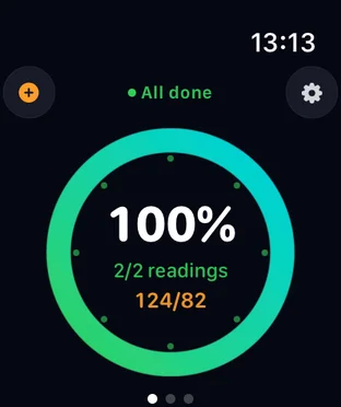 Watch progress ring